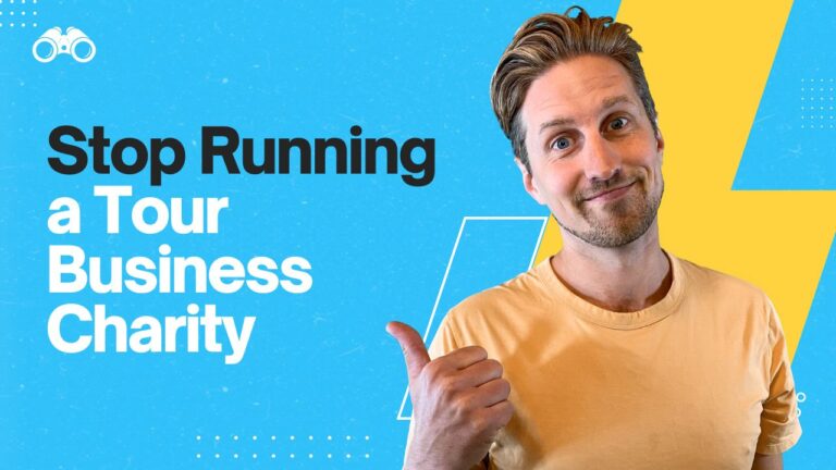 Stop running a tour business charity: private and custom pricing framework